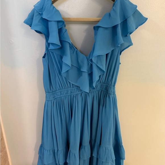 Abercrombie & Fitch Chic Blue Ruffled Dress - Picture 3 of 4
